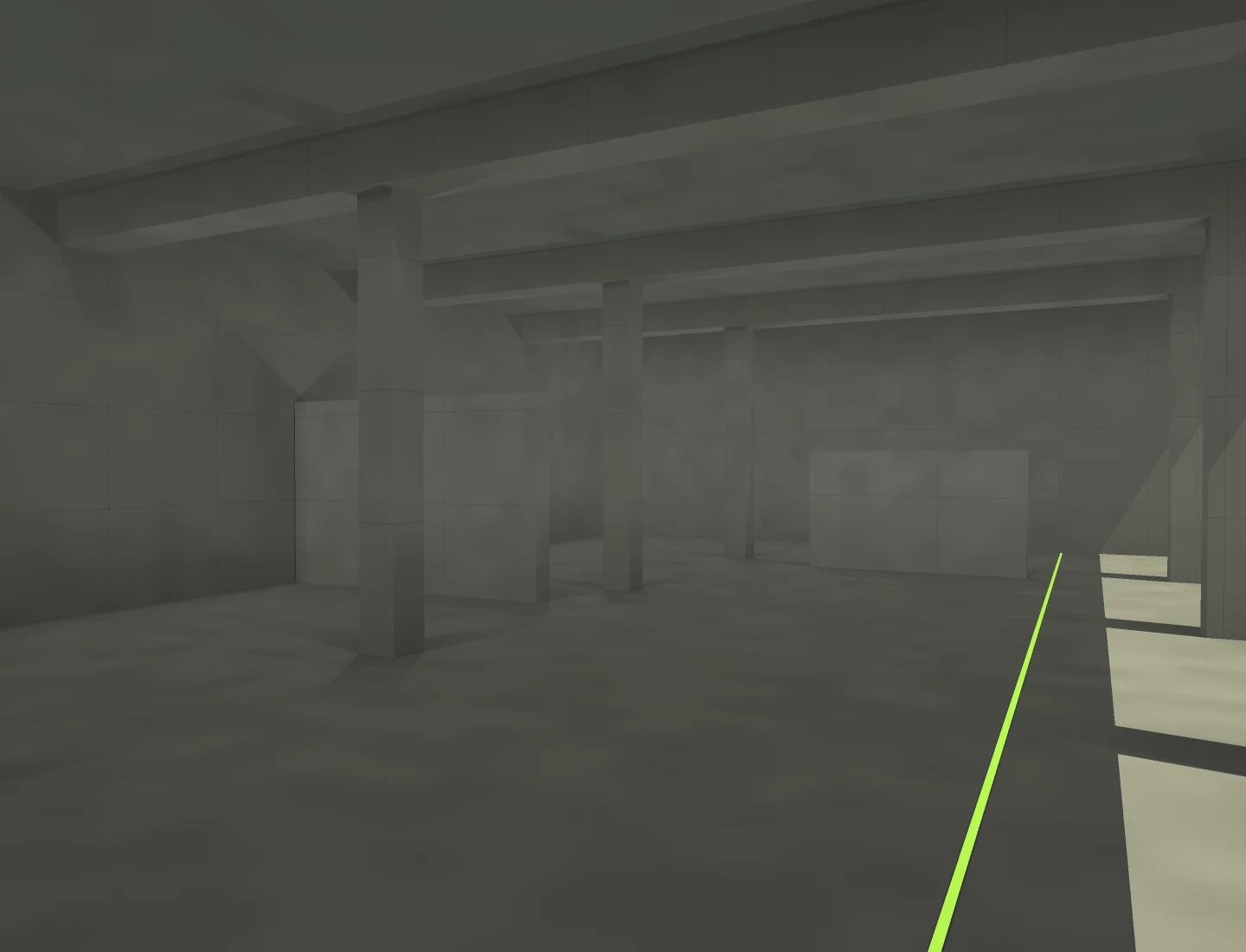 Concept visualization of unfinished structural space